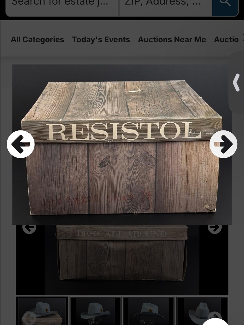 Rustic Wood-Print Hat Storage Box – Brown